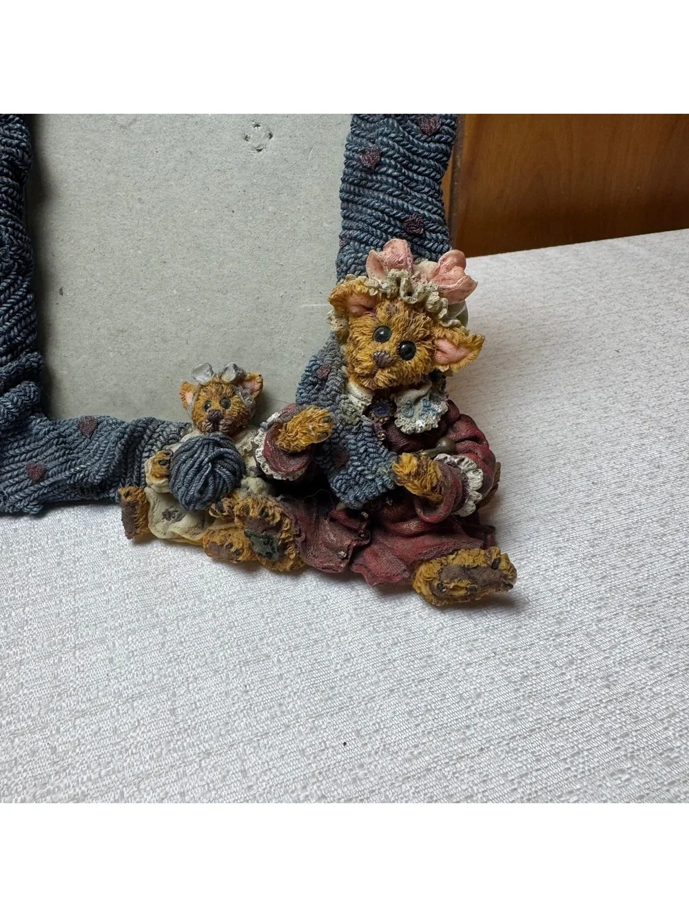 Boyds Bears Darby & Jasper Knittin’ Kittens Photo Frame 3.5x5 Folkstone